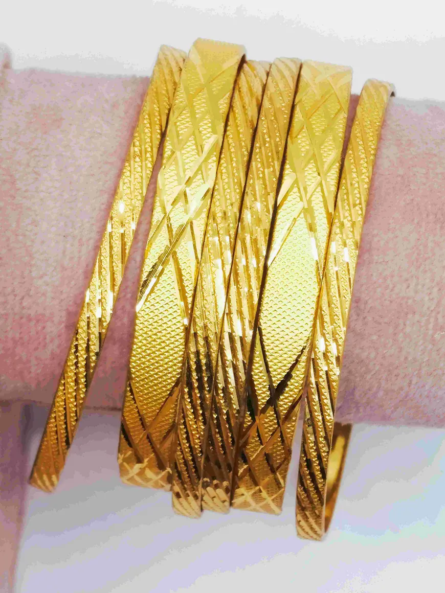 Stylish gold plated bangle for women - Lorieyn jewellery